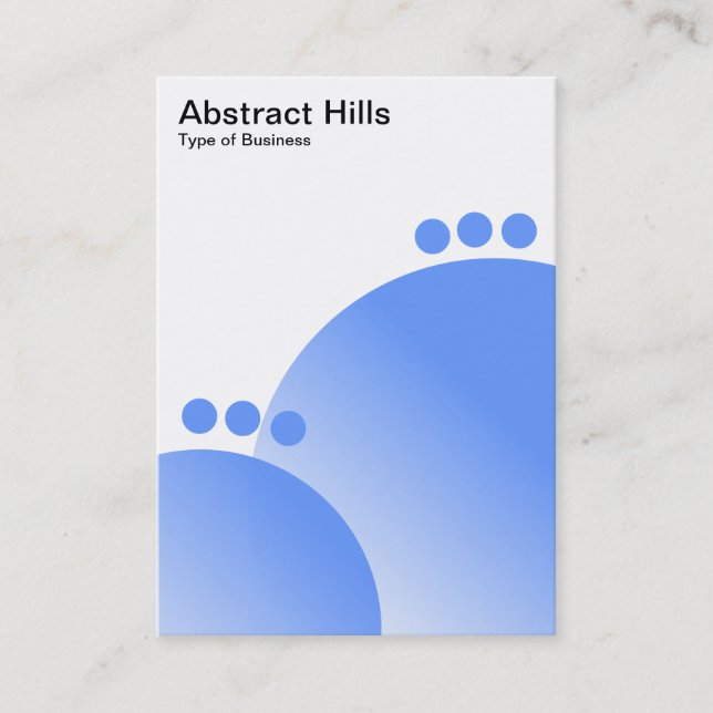 Carte De Visite Abstrait Hills - Baby Blue (Devant)