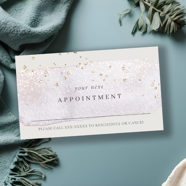 Carte De Visite Abstrait Lilac Brosse Stoke Aquarelle Rendez-vous (Créateur téléchargé)