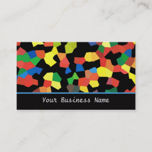 Carte de visite Abstrait multicolore