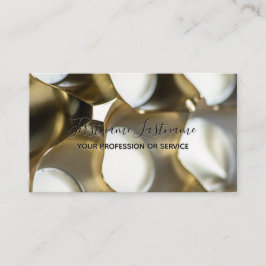 Carte De Visite Abstrait or métal alliage structures busine