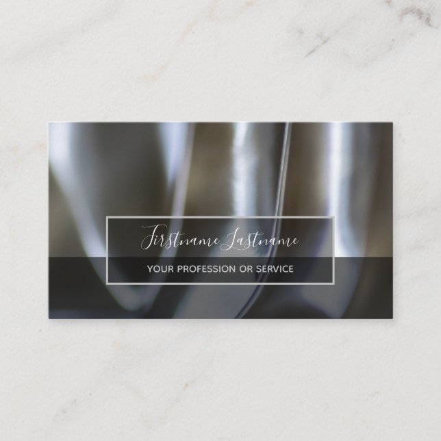 Carte De Visite Abstrait or métal alliage structures busine (Devant)