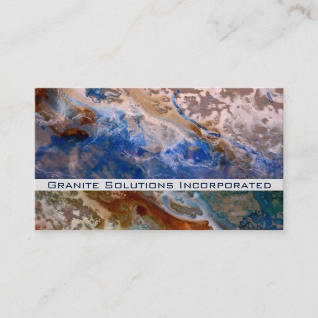 Carte De Visite Abstrait plage de sable motif motif en mousse d'ea (Devant)