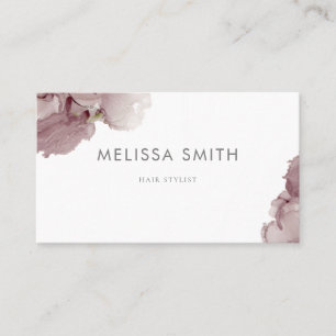 carte de visite abstrait rose