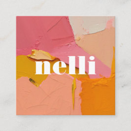 Carte de visite Abstrait rose gras