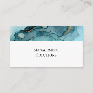 Carte de visite Abstrait turquoise