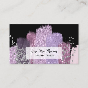 Carte De Visite *~* Abstraite Feminine Excitante Parties scintilla