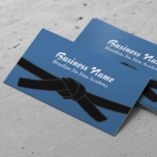 Carte De Visite Académie brésilienne Jiu-Jitsu Maître de ceintu