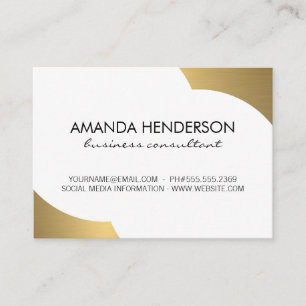 Carte De Visite Accent métal or