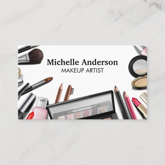 Carte De Visite Accessoires et outils cosmétiques maquillage (Devant)