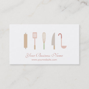 Carte De Visite Accessoires et ustensiles de cuisine de chef