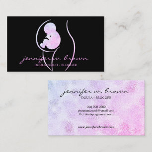 Carte De Visite Accompagnement de coach de naissance doula
