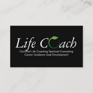 Carte De Visite Accompagnement de coaching de vie spirituel Green