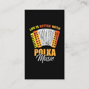 Carte De Visite Accordéon musical Polka Dancing polonais