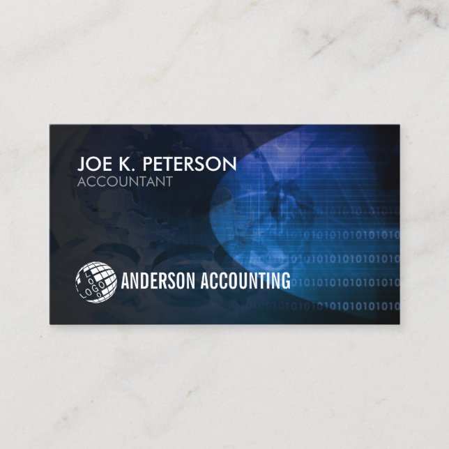 Carte De Visite Accountant Accounting Finance  (Devant)