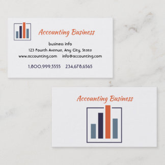 Carte De Visite Accounting Bookkeeping  Custom Business 