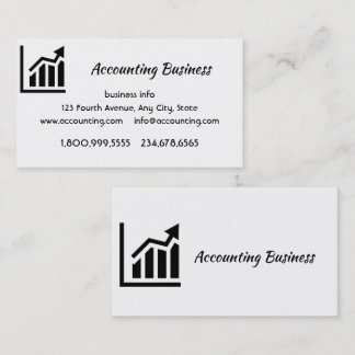 Carte De Visite Accounting Bookkeeping  Custom Business 