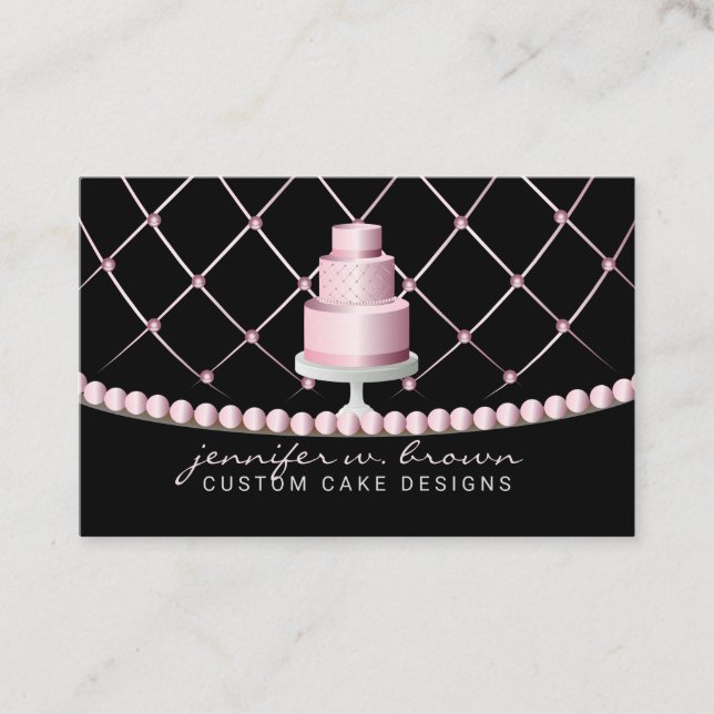 Carte De Visite Accueil Bakers mariage gâteaux pâtisserie fête (Devant)