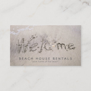 Carte De Visite Accueil de Chambre de plage (PIC supplémentaire)