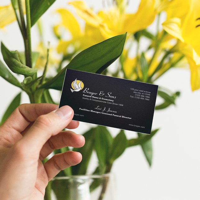 Carte De Visite Accueil funéraire et crématoire (Créateur téléchargé)