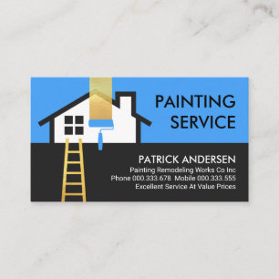 Carte De Visite Accueil Service de peinture de la construction de