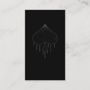 Carte De Visite Ace of Spades Casino Poker Card Jouer