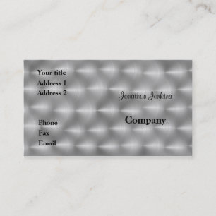 Carte De Visite Acier brossé