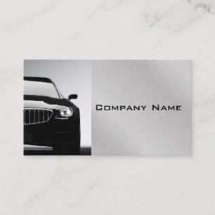 Carte De Visite Acier gris élégant Automotive Professionnel