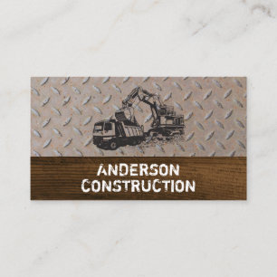 Carte De Visite Acier pour camion de vidange et excavateur