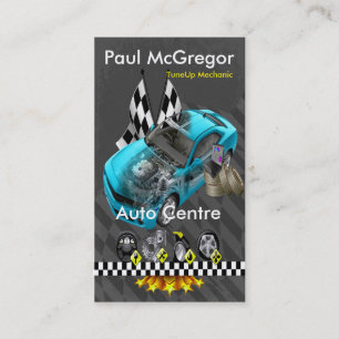 Carte De Visite Acte Centre/TuneUp Mechanic Business Card