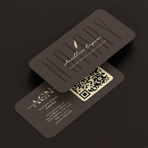 Carte De Visite Acte Notarié Mobile Moderne Quill Espresso