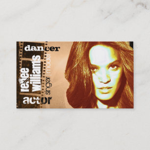 carte de visite acteur (contact pour la personnali