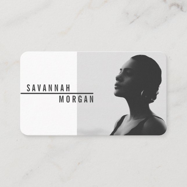 Carte De Visite Acteur modèle danseur photo contemporaine en mode  (Devant)