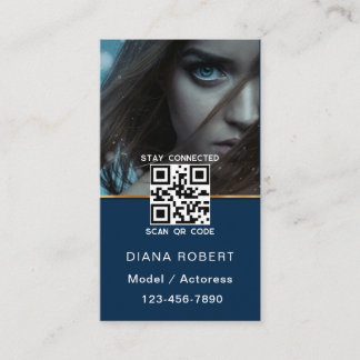 Carte De Visite Actor model dancer photo trendy contemporary bold 
