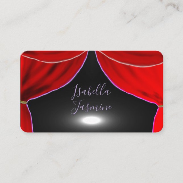 Carte De Visite Actress actor influencer psychic  business card (Devant)