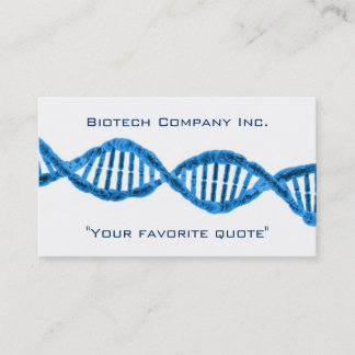 Carte De Visite ADN de biotechnologie