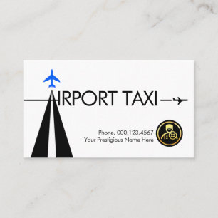 Carte De Visite Aéroport Taxi Lettre-A Piste