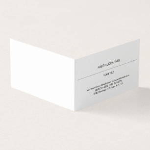 Carte De Visite Aesthétique Plaque Professionnelle Blanc Moderne