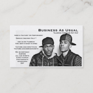 Carte De Visite Affaires comme d'habitude