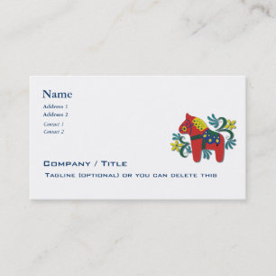 Carte De Visite Affaires de cheval de Dala de Scandinave