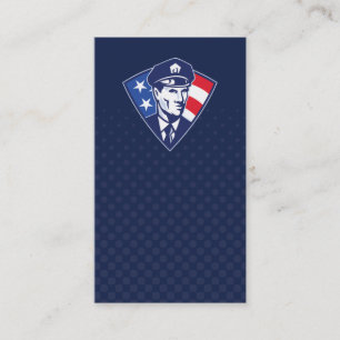 Carte De Visite affaires de police d'assistant du shérif de polic