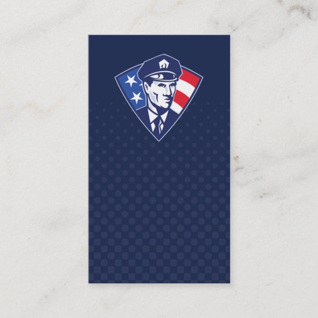 Carte De Visite affaires de police d'assistant du shérif de police (Devant)