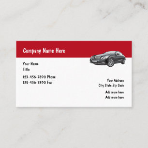 Carte De Visite Affaires des véhicules à moteur de service de luxe