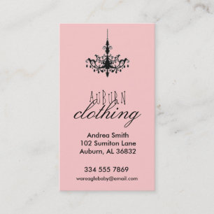 Carte De Visite Affaires d'habillement de lustre