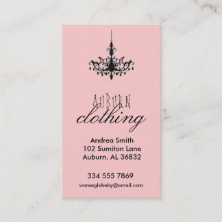 Carte De Visite Affaires d'habillement de lustre