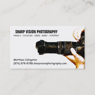 Carte De Visite Affaires masculines de photo de photographe