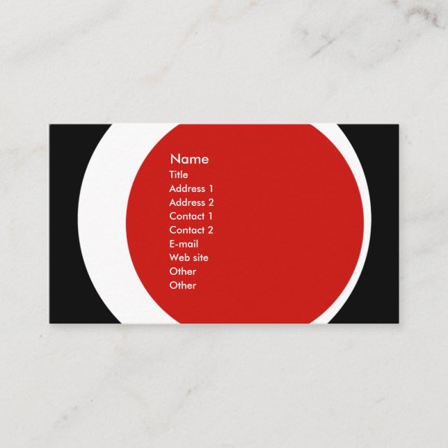 Carte De Visite Affaires modernes/carte sociale de profil de mise (Devant)