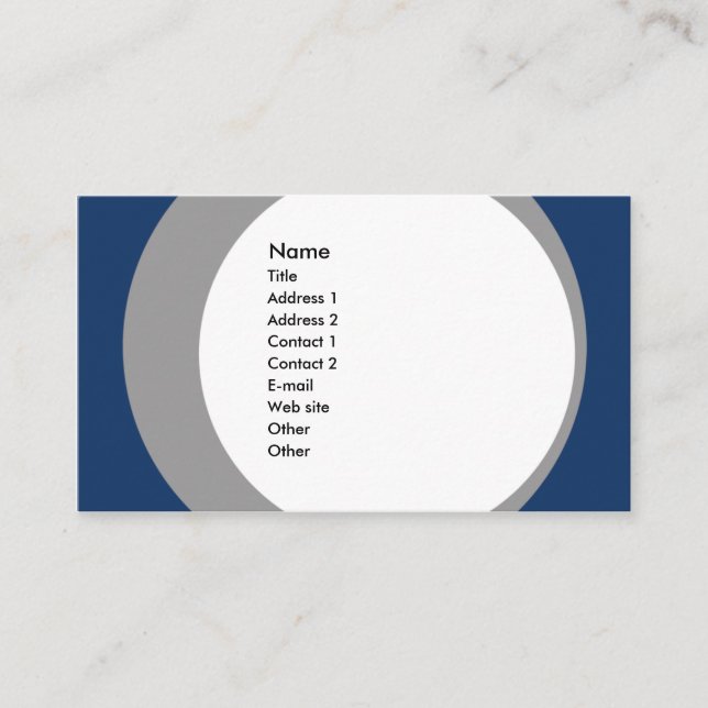 Carte De Visite Affaires modernes/carte sociale de profil de mise (Devant)