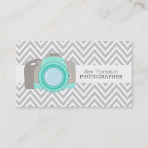 Carte De Visite Affaires modernes de photographe d'appareil-photo
