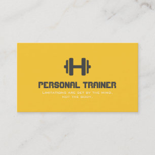 Carte De Visite Affaires personnelles de forme physique de gymnase