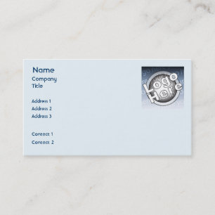 Carte De Visite Affaires simples bleues